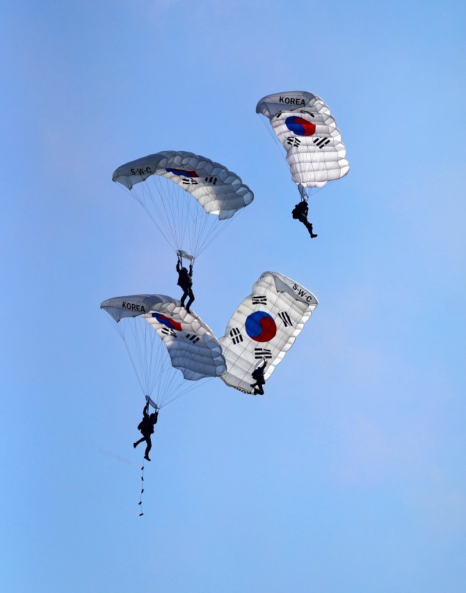 계룡군문화축제 고공강하